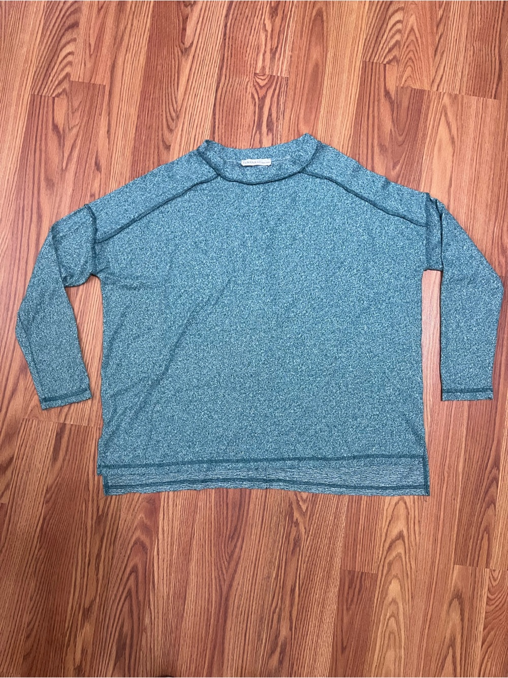 Zenana Outfitters Heathered Teal/Blue Sweatshirt VERY Soft